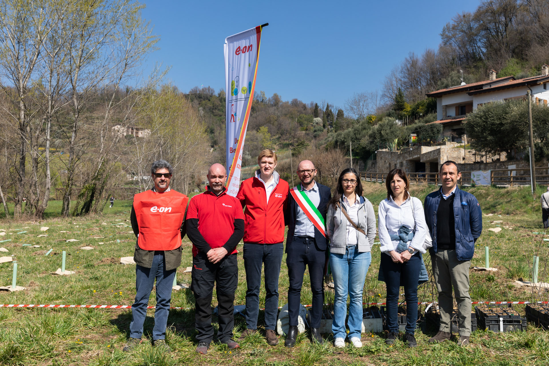 E.ON inaugura un bosco a Bagnatica