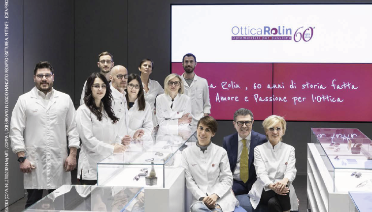 Il team di Ottica Rolin: 60 anni di passione. A Bergamo, Curno e Villa d’Almè